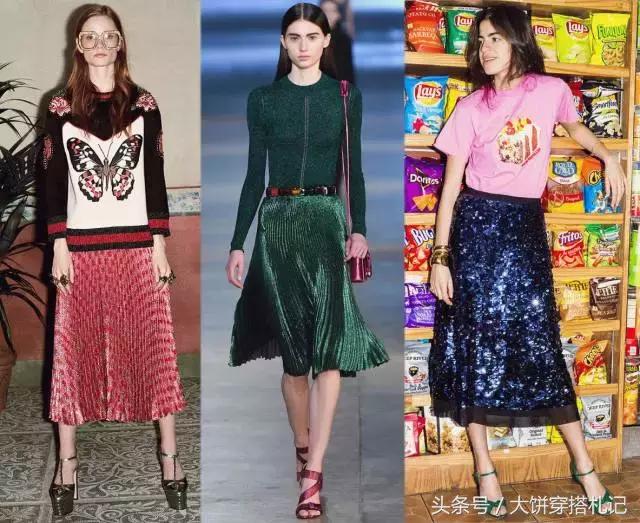 不同颜色百褶裙穿搭春天,不同身高百褶裙长度