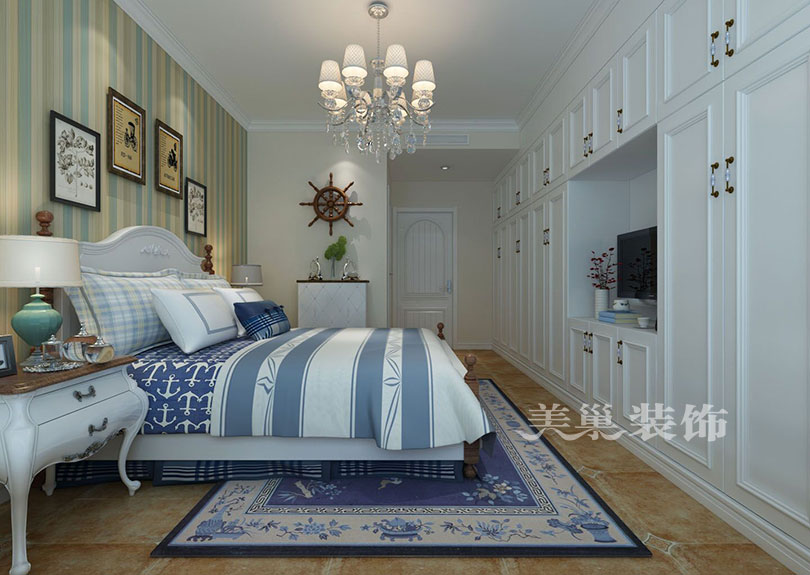 美巢装饰装修效果图，地中海风格清新时尚