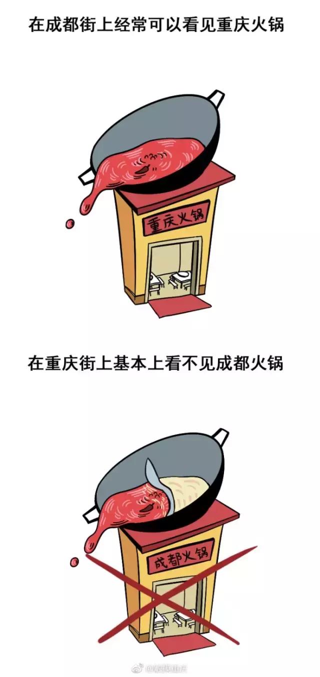 成都人重庆人区别图,成都人重庆人被怼不同反映