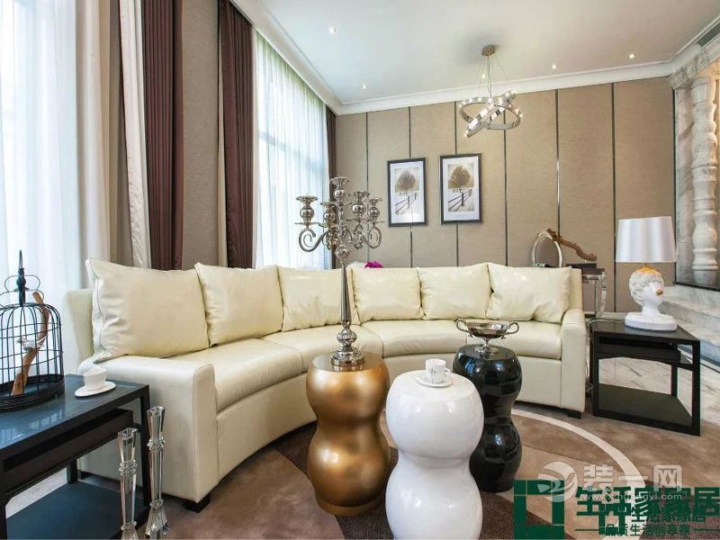 简装家庭地下室ktv,时尚别墅地下室小ktv