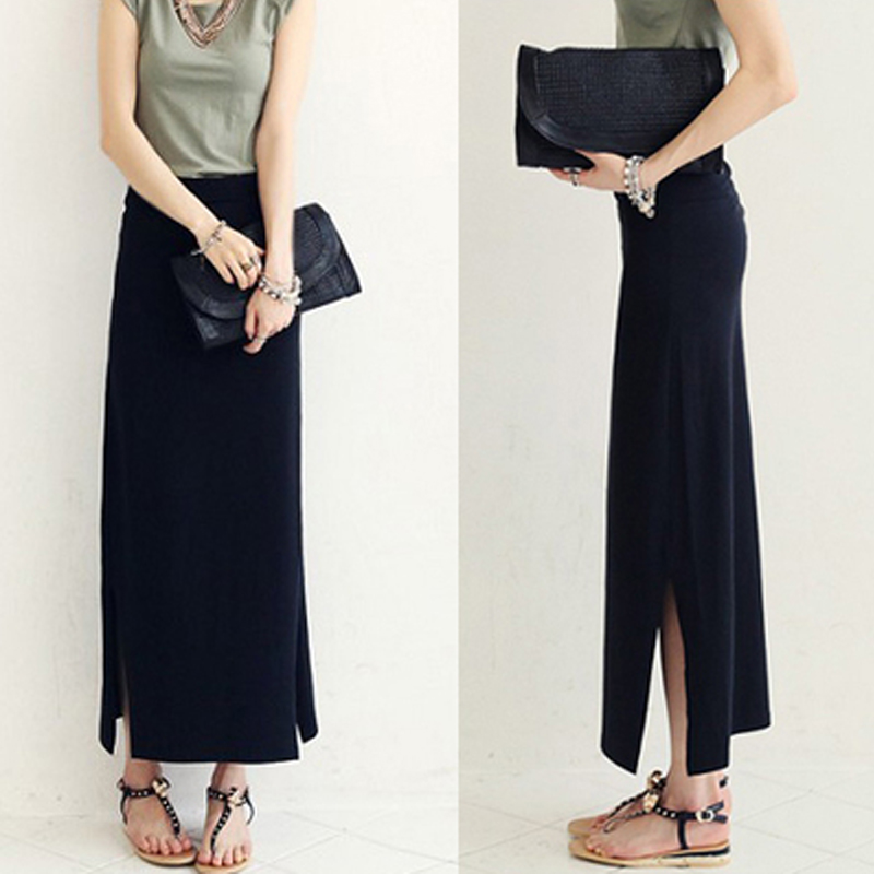 夏季黑色半身长裙的搭配,夏天绿色半身长裙搭配什么上衣