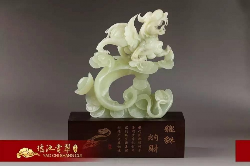 翡翠雕件招财,十种旺财雕件招财又聚宝