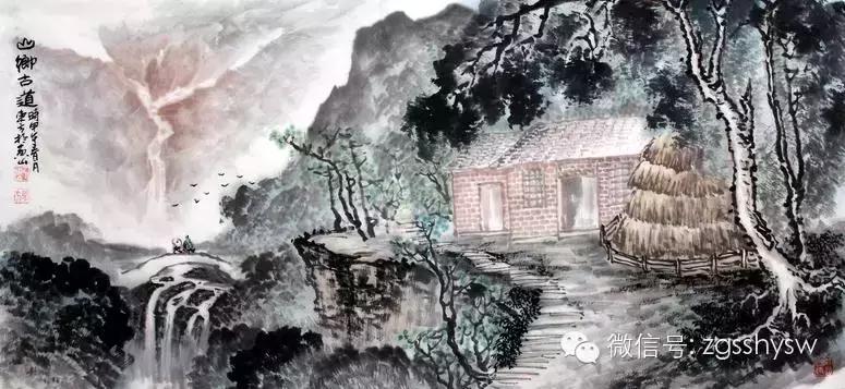 一年级山水画怎么画简单好看,如何画好国画山水画