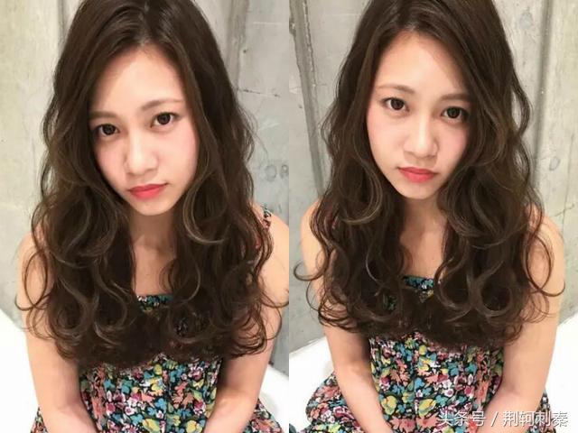 齐肩混乱卷中长发,波浪卷中长发型图片2018