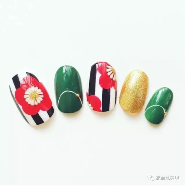 美甲推荐款式仙女,美甲推荐小花