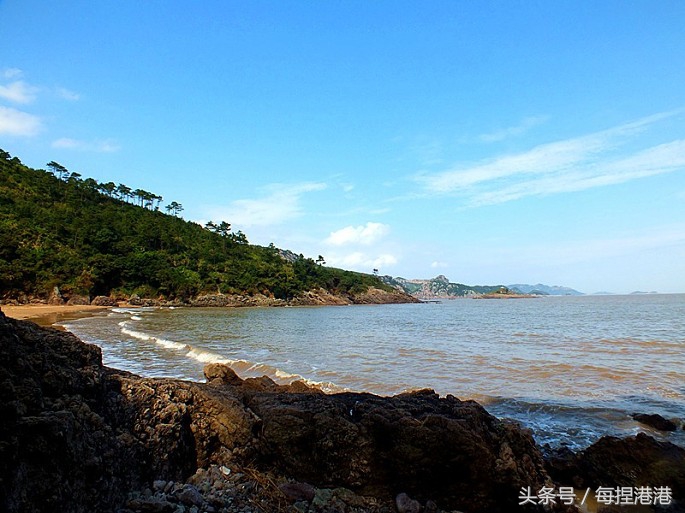 临海市南门坑沙滩,临海龙湾海滩景区