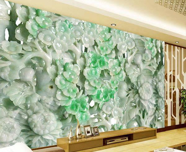 玉雕背景墙,岫岩玉雕背景墙