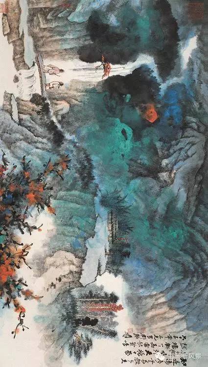 张大千最美的100幅,张大千最美的巨幅山水大荟萃