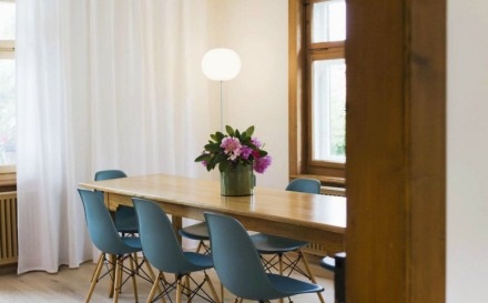 餐桌方形折叠圆桌,客餐厅一体式餐桌选圆桌还是长桌