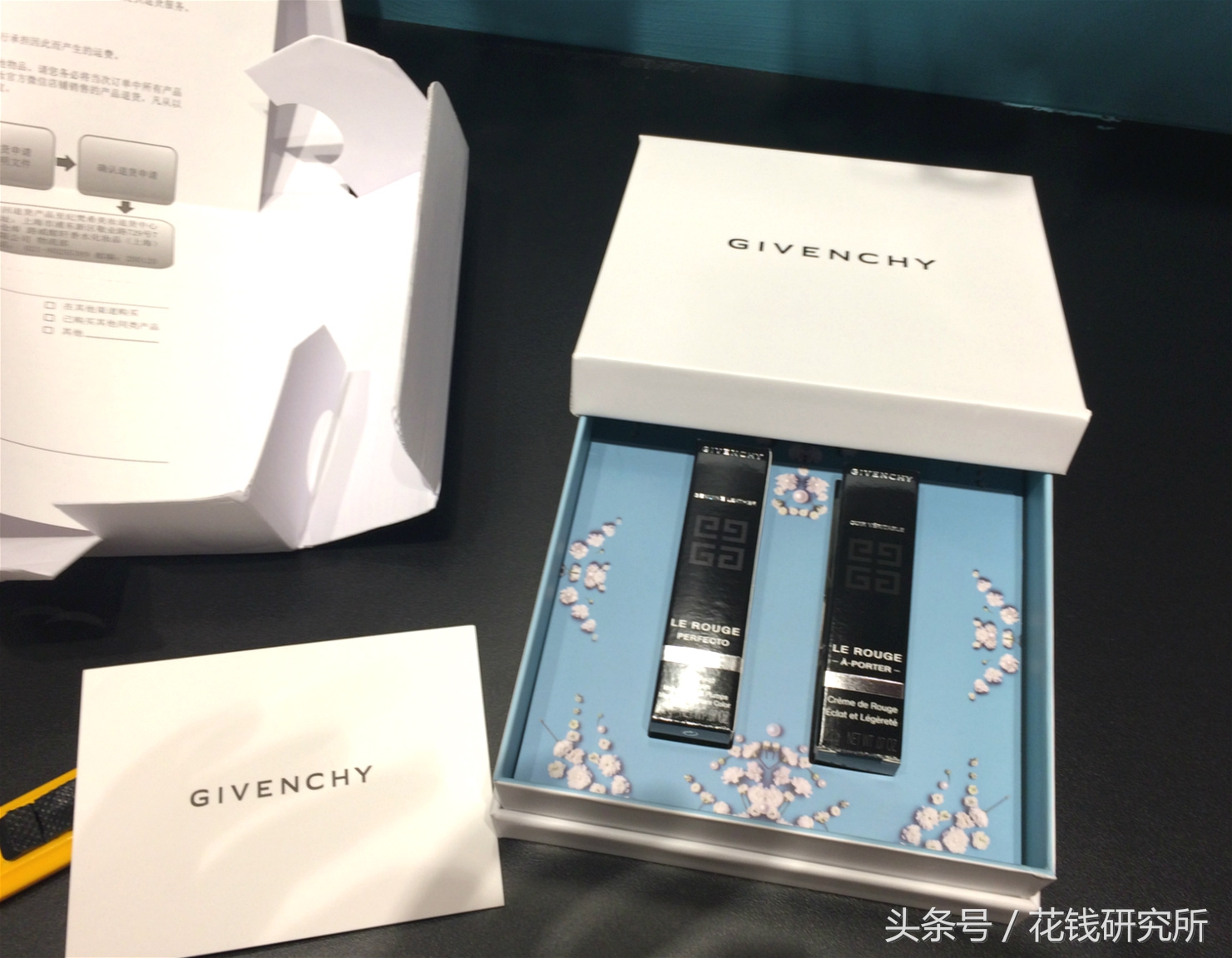 七夕限定纪梵希口红n37,纪梵希高定香榭红丝绒唇膏七夕