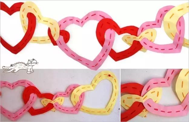 爱心简单折纸手工幼儿园,3-6岁幼儿折纸手工爱心