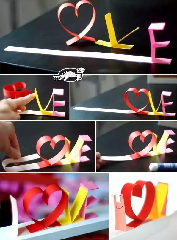 爱心简单折纸手工幼儿园,3-6岁幼儿折纸手工爱心