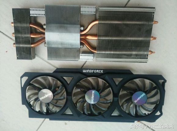 掏了块hd7950给显卡加散热器最终降温后还有65度