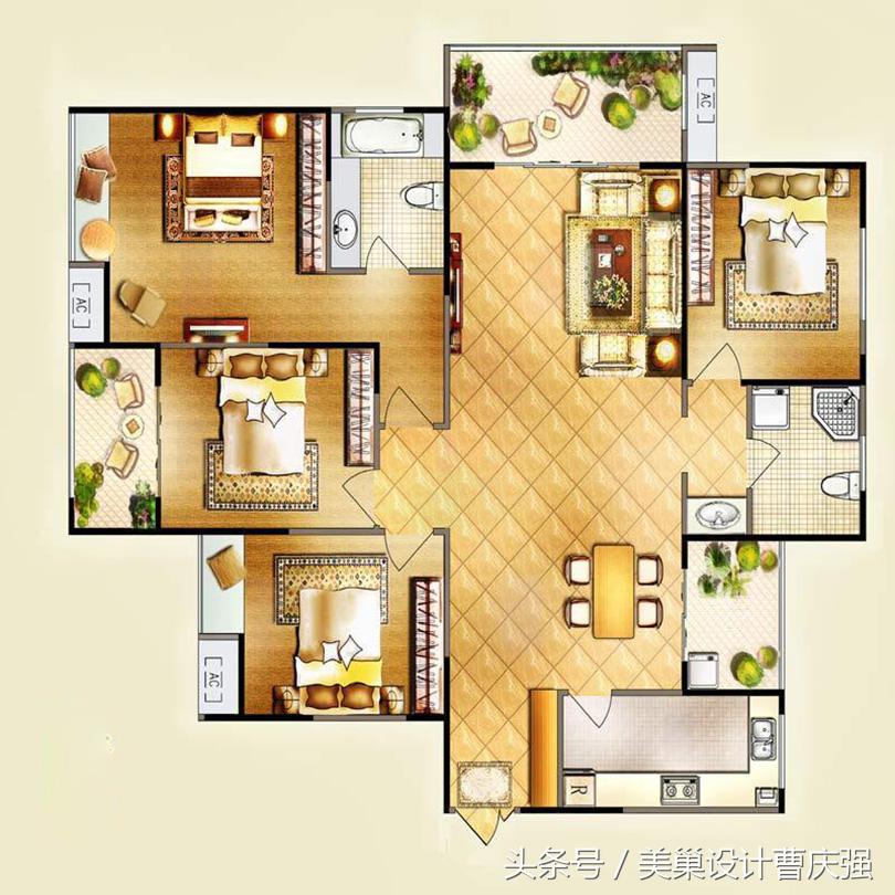 焦作160平的婚房装修，设计的高端大气上档次，谁看了都会喜欢