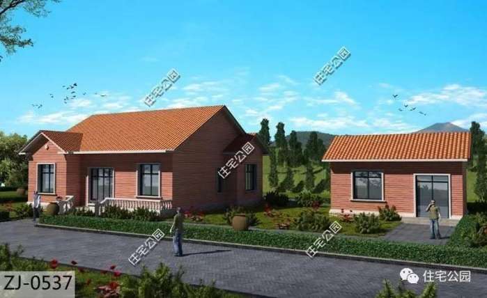 农村平层自建房宅基地窄小,农村宅基地平层设计图