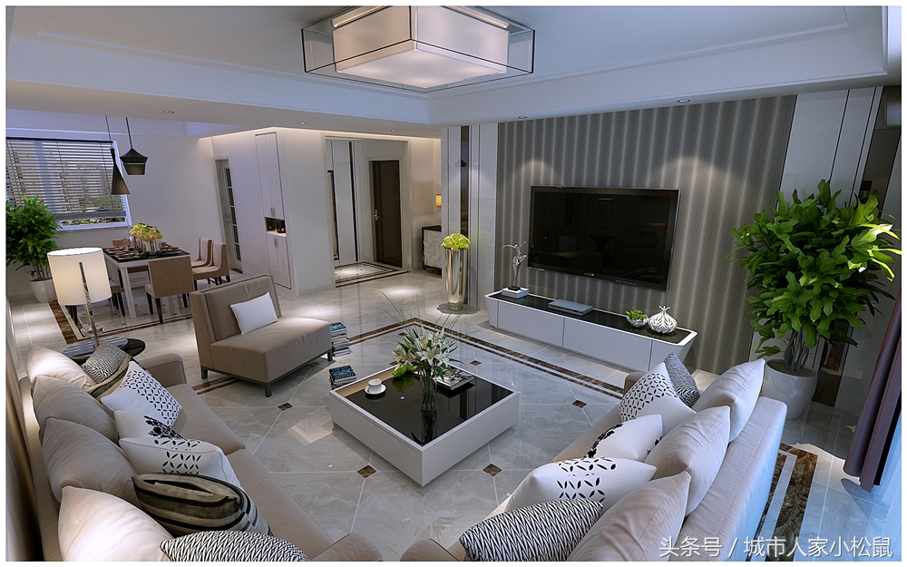 济南国华印象装修效果图,济南现代中式禅意装修风格设计