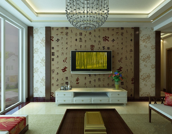 现代简约最省钱电视背景墙效果图,2022现代简约电视背景墙效果图