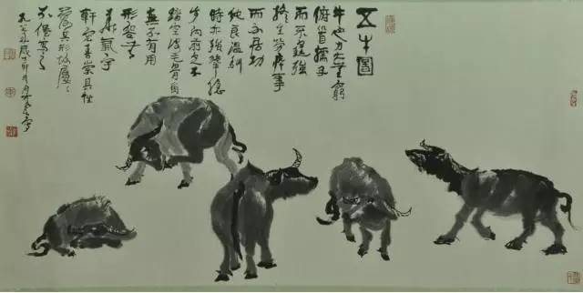 李可染的牛怎么画,李可染所有画牛的图片
