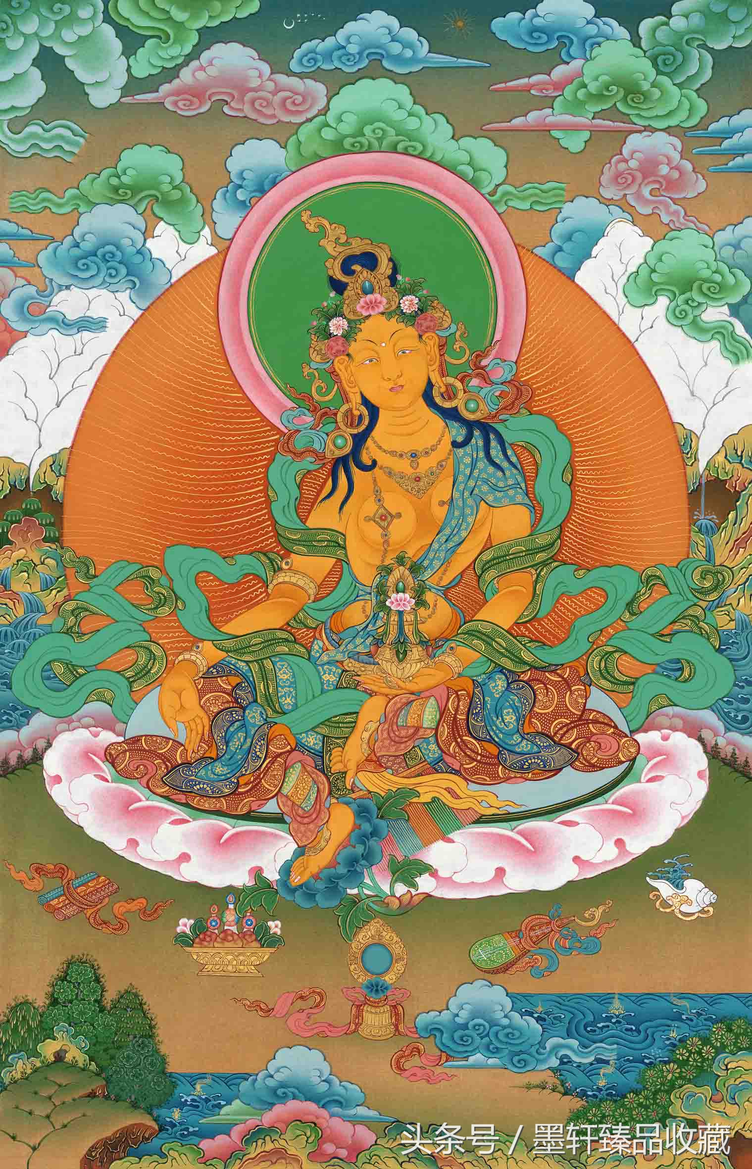 佛山唐卡国画,唐卡绘画作品欣赏图片高清