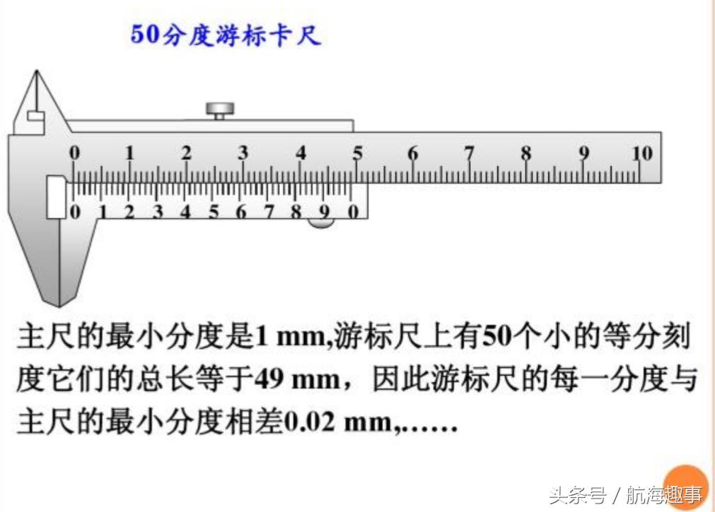 最细讲解游标卡尺使用方法,航海学仪器基本知识