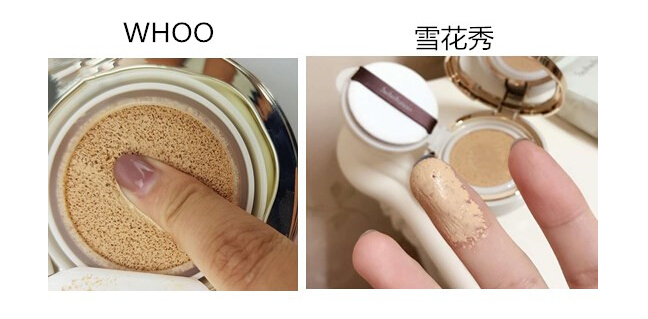 雪花秀气垫和whoo气垫哪个好用,whoo和雪花秀哪个气垫好用