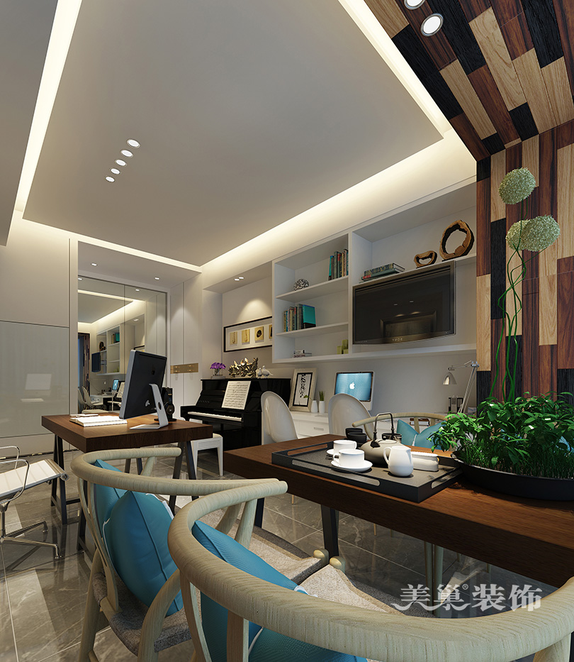 郑州市蓝堡湾装修,蓝堡湾159平装修