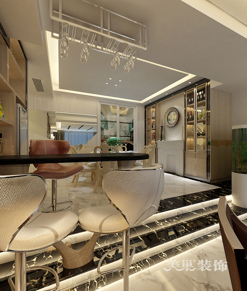 郑州市蓝堡湾装修,蓝堡湾159平装修