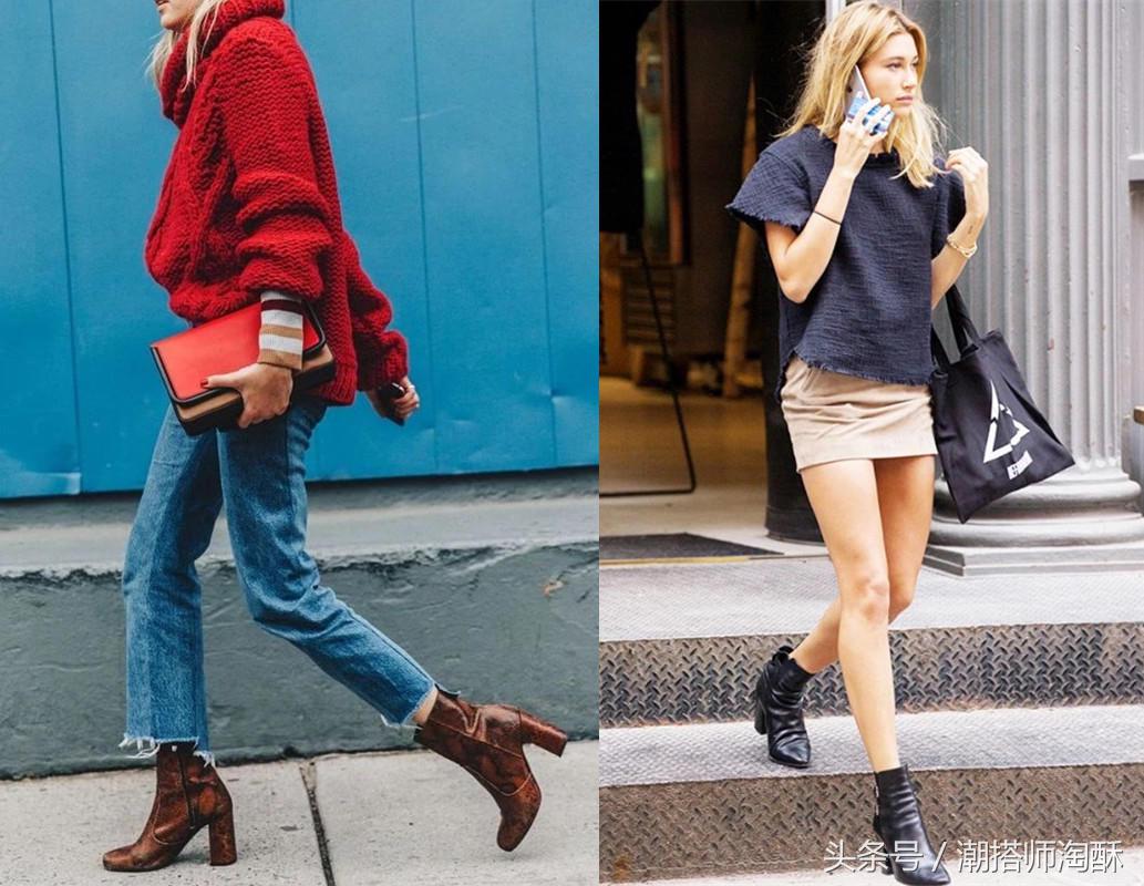 秋季踝靴搭什么裤子,踝靴合集穿搭提升气质又好看
