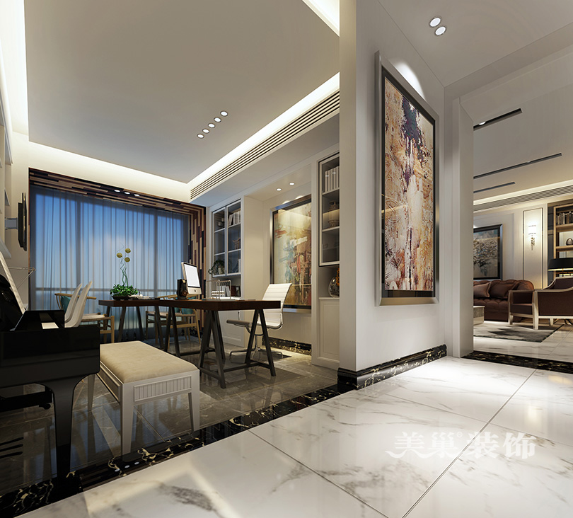 郑州市蓝堡湾装修,蓝堡湾159平装修