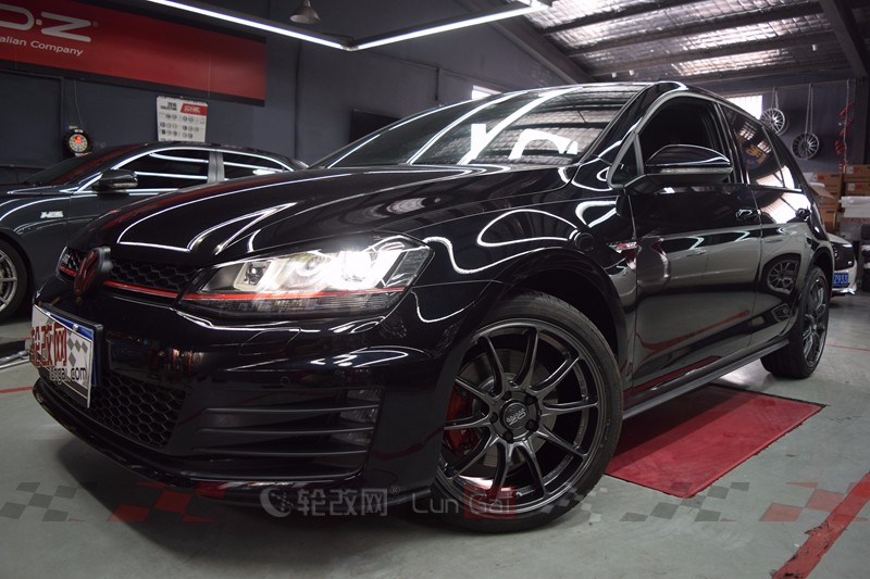 神车改装,高尔夫7.5代升级17寸gti轮毂