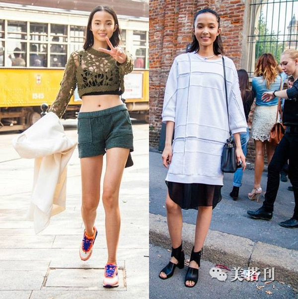 雎晓雯外国,雎晓雯内地女模特