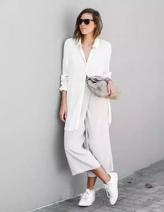 矮个子夏天穿阔腿裤好看吗,淡蓝色牛仔阔腿裤穿搭夏天学生