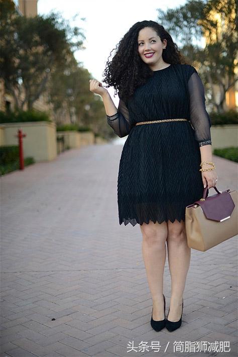 200斤女胖子的穿衣搭配秘诀，让你一改囧样
