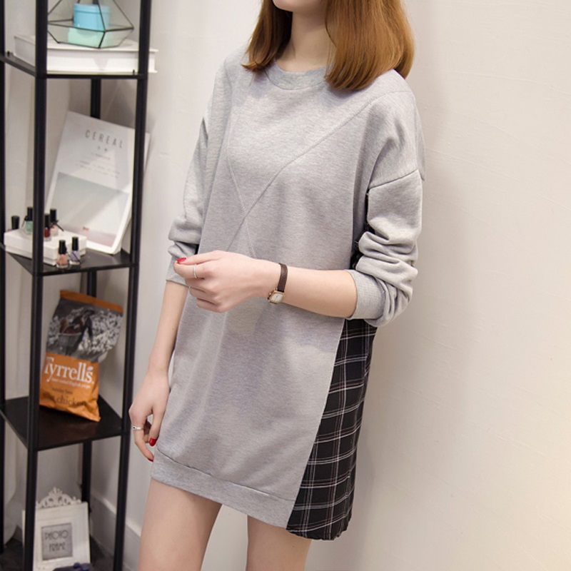 上衣大码胖mm显瘦百搭中长款300斤,大码女装胖mm新款秋装穿搭