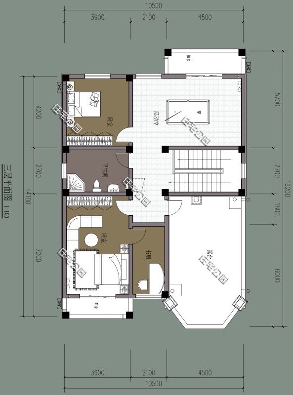 面宽20米进深10米别墅双拼,面宽18米进深10米二层别墅