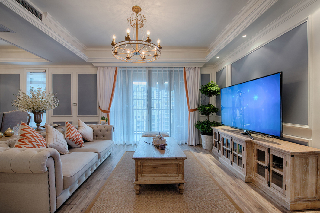 郑州南熙福邸130平混搭，优雅的紫色、怡人的浅绿色打造完美婚房