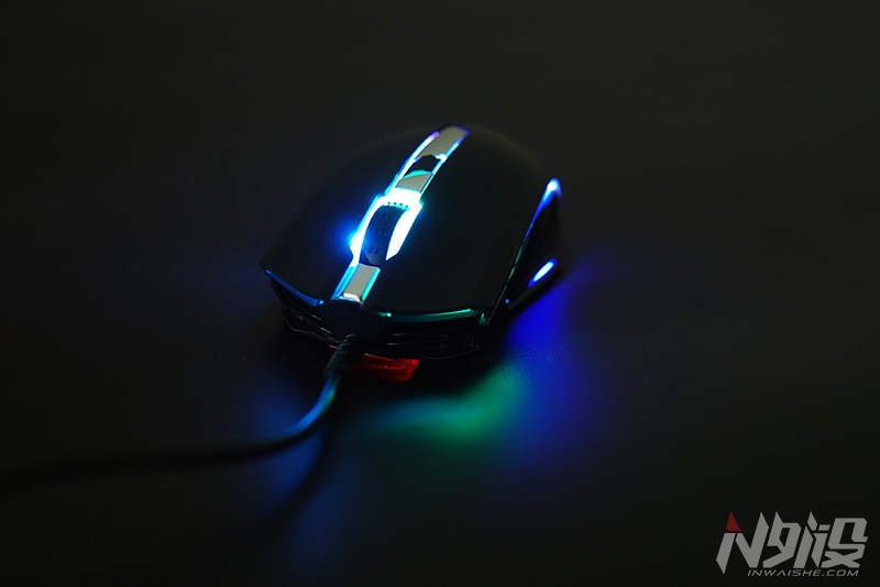 狼派at405游戏鼠标,狼派鼠标拆解