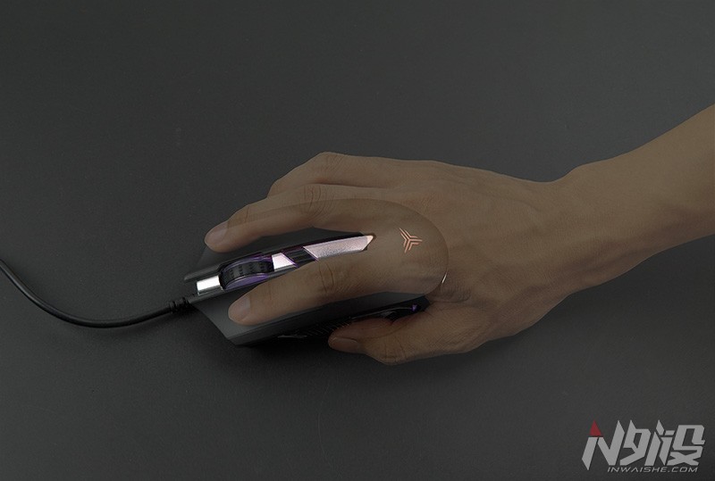 狼派at405游戏鼠标,狼派鼠标拆解