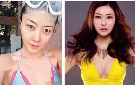 看了这些女明星化妆前后的对比照，才知道什么叫鬼斧神工