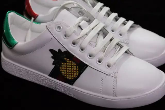 古琦印花小白鞋,古琦小白鞋同款