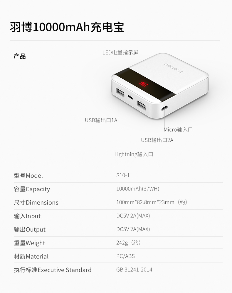 羽博充电宝满电没反应,羽博迷你充电宝