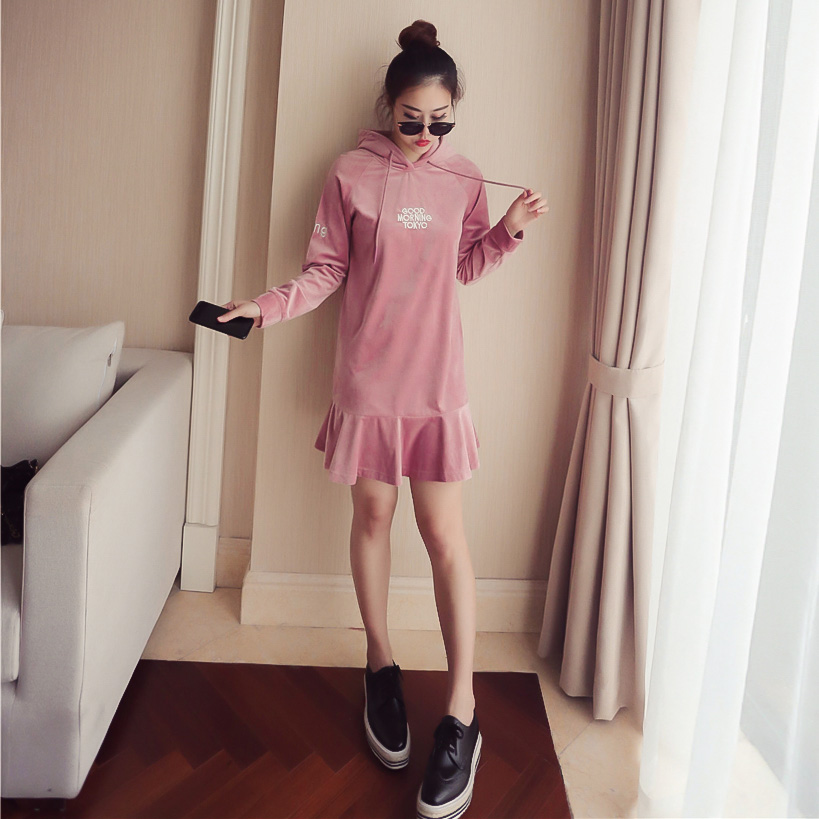 韩版修身连衣裙,秋季时尚连衣裙女韩版显瘦