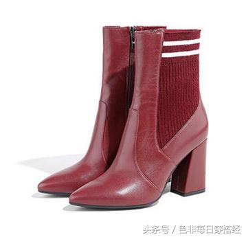 秋冬必备引领时尚袜子靴,袜子靴新款百搭