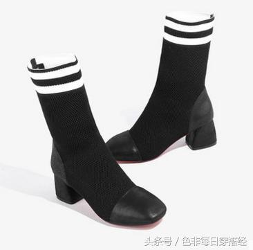 秋冬必备引领时尚袜子靴,袜子靴新款百搭