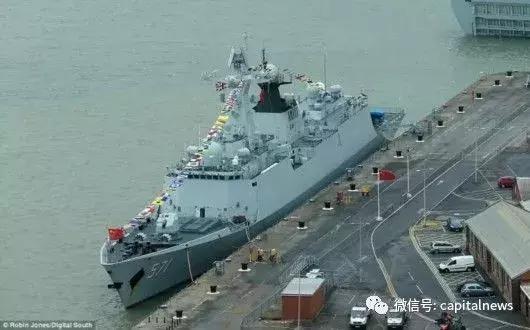 中国海军舰艇访问英国泰晤士河,中国海军震动全世界