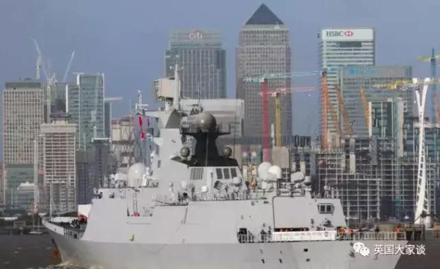 中国海军舰艇访问英国泰晤士河,中国海军震动全世界