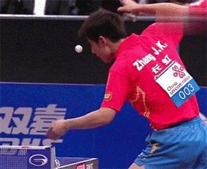 逆旋转发球教学视频慢动作张继科,张继科霸王拧教学直拍