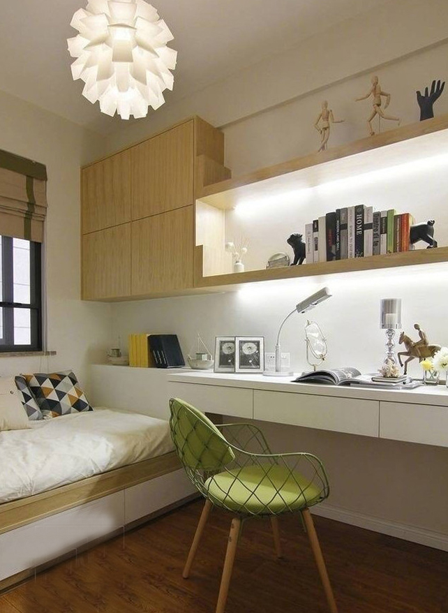 老公非在餐厅装修展现柜，无锡89㎡现代三居室，全包造价10万