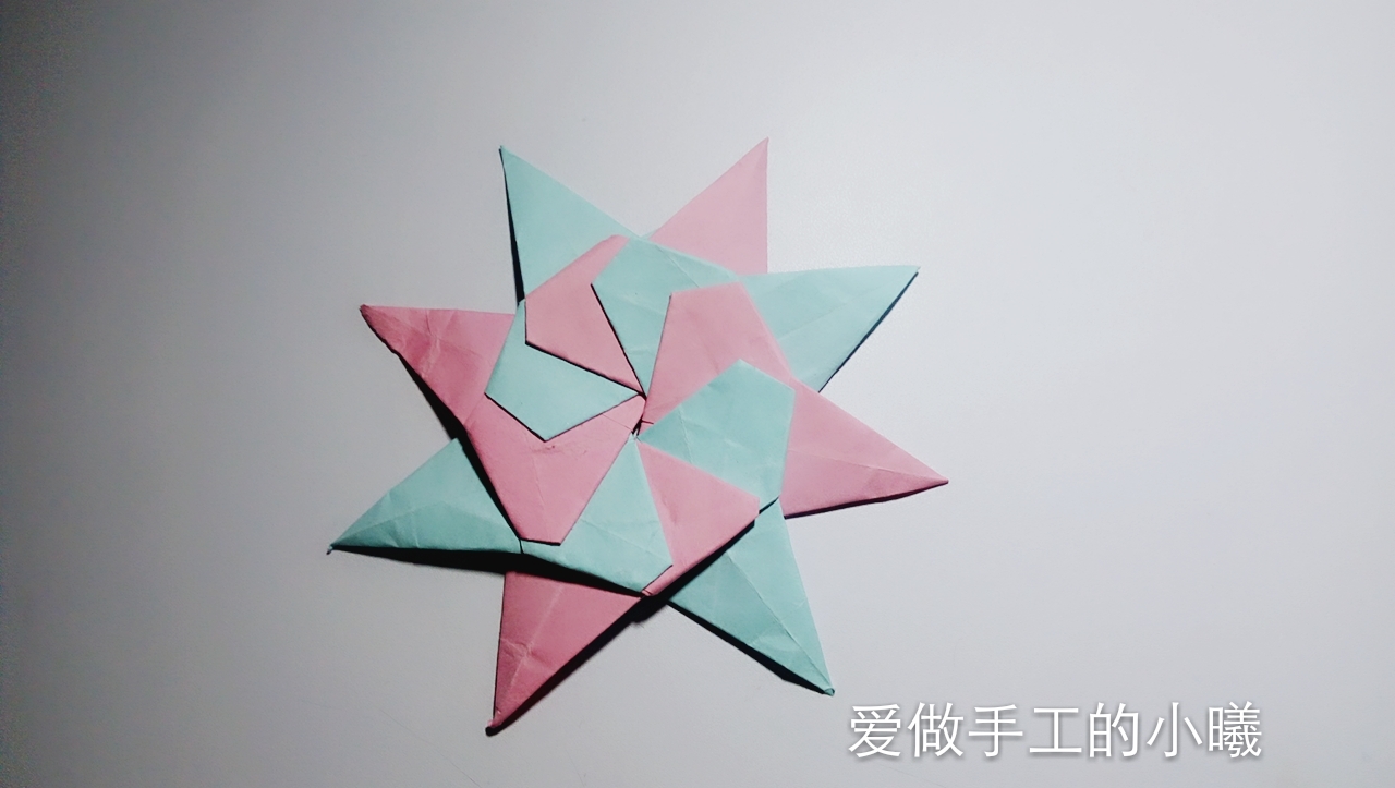 儿童折纸3到6岁简单折纸飞镖,折纸有八个角的飞镖