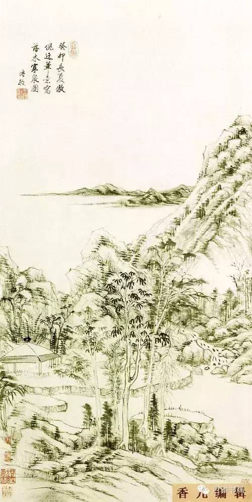 清代龚贤山水画高清大图,清代山水画名家作品欣赏